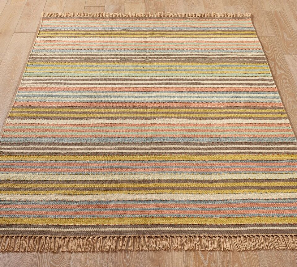 Kase Striped Outdoor Rug Pottery Barn Australia